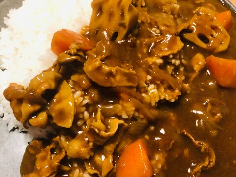 豚バラと根菜たっぷりのカレー